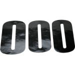 Moose 3-pk Adhesive Race Numbers 4.5" Black #0 (4310-0640)