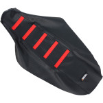 Moose Black/Red Ribbed Seat Cover (0821-1787)