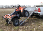 Moose Tri-Fold Adjustable ATV Aluminum Ramp Silver 76” Length (3910-0008)