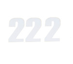Moose 3-pk Adhesive Race Numbers 6" White #2 (4310-0672)
