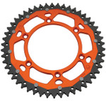 Moose Dual Alloy Rear Sprocket Orange 52 Tooth (1210-1528)