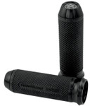 Performance Machine Elite Black Throttle by Wire Handlebar Grips (0063-2028-B)