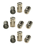 Motion Pro Chrome Cable Housing 6mm End Cap Fitting for 5mm Cable 10Pk (01-0004)
