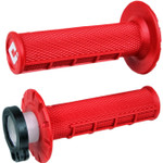 ODI MX V2 Lock-On Grips | Half Waffle | Twist Throttle | Red (H36HWR)