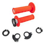 ODI MX V2 Lock-On Grips | Half Waffle | Twist Throttle | Fluo Orange (H36HWO)