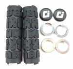 ODI Rogue 130mm PWC Lock-On Black/Silver Grips (L31RGB-S)