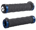 ODI X-treme ATV Lock-On Graphite/Blue Thumb Throttle Grips (J30XTH-U)