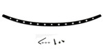 Memphis Shades Stainless Steel Windshield Trim Black w/Dish (MEB0972)