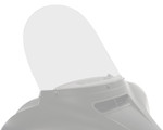 Memphis Shades Replacement Windshield for Baggers Clear 15" (MEP8190)