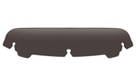 Memphis Shades Spoiler 4.5" Black Smoke Windshield for OE Fairings (MEP84610)
