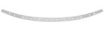 Memphis Shades Stainless Steel Windshield Trim Polished w/Holes (MEM0947)