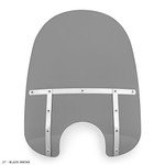 Memphis Shades 21" Fats Smoke Windshield w/7" Cutout (MEM34112)