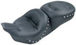 Mustang 1-Piece Studded Regal Black MotorcycleTouring Seat (76037)