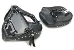 Mustang 2-Piece Wide Studded Black Touring Seat (75910)