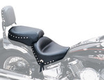 Mustang 2-Piece Wide Studded Black Touring Seat (75910)