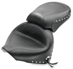 Mustang 2-Piece Wide Studded Black Touring Seat (75910)