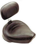 Mustang Wide Vintage Solo Seat w/Driver Backrest (79742)