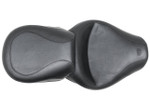 Mustang 2-pc Wide Touring Vintage Black Seat for '04-21 Honda Aero 750 (76521)