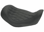 Mustang Wide Tripper Solo Driver Diamond Stitch Seat '06-'17 Harley Dyna (76704)