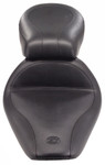 Mustang 1-Piece Wide Touring Black Motorcycle Seat (75105)