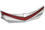 Kuryakyn LED Chrome Rear Fender Tip w/Red Lens Running/Brake Light (3236)