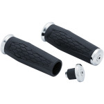 Kuryakyn 1" Hex Chrome Handlebar Grips (5926)