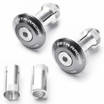 Zeta Titanium Color 35mm O.D. Bar End Plugs (ZE48-7103)
