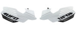 UFO Vulcan White/Black Plastic Motocross Handguards (PM01650#041)