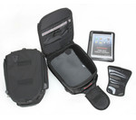 Tourmaster Tri-Bag Elite Strap Mount Black Tank Bag System (HT21)