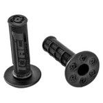 Torc1 Hole Shot Half Waffle Black Soft Compound MX Grips (3000-0200)