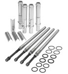 S&S Quickee Adjustable Pushrod Kit - Chrome Covers - '99-17 Big Twins (106-6051)