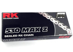 RK 530 Max-Z Chain Black/Chrome 120 Links (530MAXZ-120-BC)
