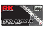 RK 530 Max-X Black/Chrome Chain 150 Links (530MAXX-150-BC)