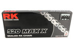 RK 520 MAX-X Chain Black/Chrome 150 Links (520MAXX-150-BC)