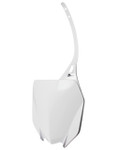 UFO White Plastic Front Number Plate (YA04860#046)