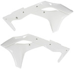 UFO White Plastic Radiator Shrouds/Covers for 2017-2020 KX250F (KA04747#047)