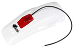 UFO White Plastic Rear Fender w/Tail Light for '88-02 Honda XR600 (HO02650#041)