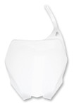 UFO White Plastic Front Number Plate (YA04813#046)