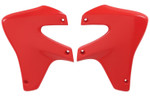 UFO Red Plastic Radiator Shrouds/Covers for '00-22 Honda XR650R (HO03676#069)