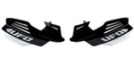 UFO Vulcan Black/White Plastic Motocross Handguards (PM01650#001)