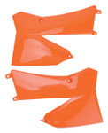 UFO KTM Orange Plastic Radiator Shrouds/Covers (KT03066#127)