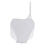 UFO White Plastic Front Number Plate (YA03823#046)