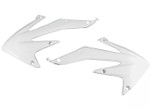 UFO White Plastic Radiator Shrouds/Covers for '05-07 Honda CRF450X (HO04600#041)