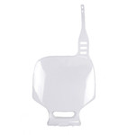 UFO White Plastic Front Number Plate (YA02874#046)