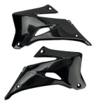 UFO Black Plastic Radiator Shrouds/Covers (YA04829#001)
