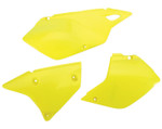 UFO Rear Side Panels | Yellow Plastic | 2000-2025 Suzuki DRZ-400 (SU03979#102)