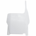 UFO White Plastic Front Number Plate (HO03633#041)