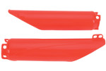 UFO CR Red Plastic Front Fork Slider Protectors (HO03672#070)