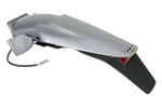 UFO Enduro Silver Plastic Rear Fender w/Tail Light (KT03043#340)