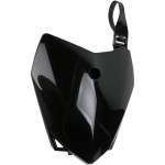 UFO Black Plastic Front Number Plate (KA04718-001)